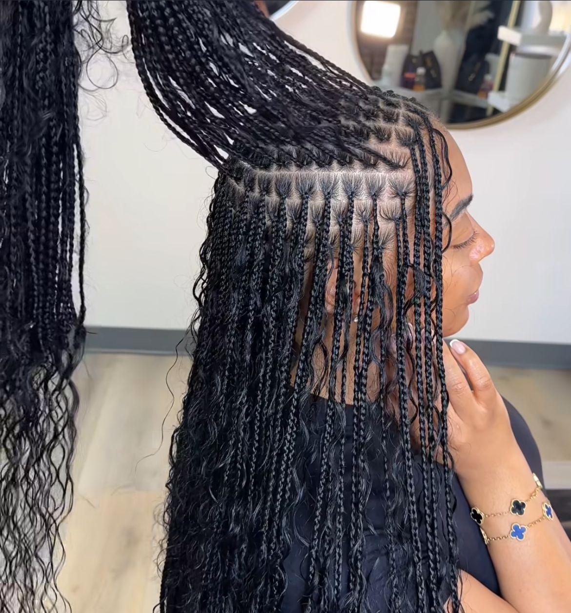 Small Boho Box Braids