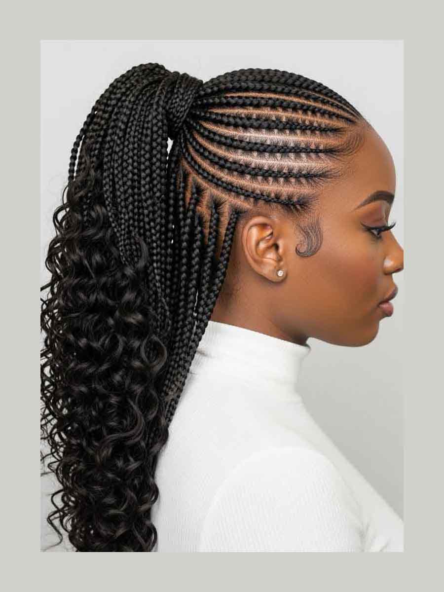 Ponytail Cornrows