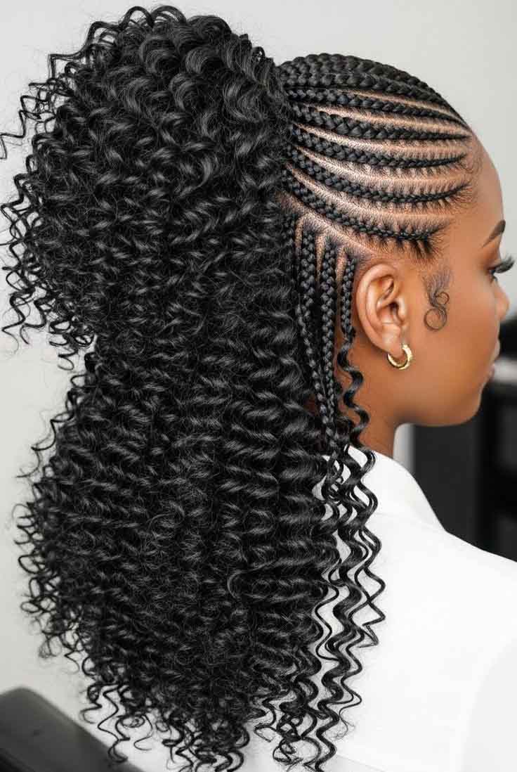 Ponytail Cornrows