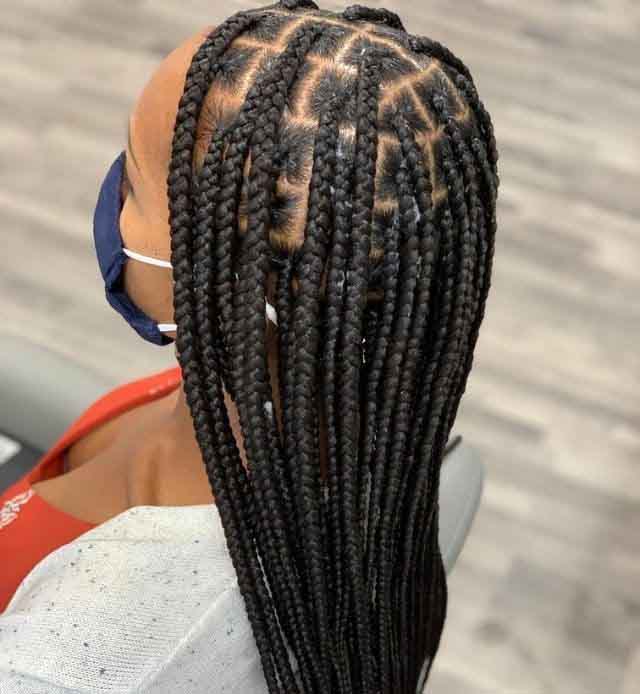 Medium Box Braids