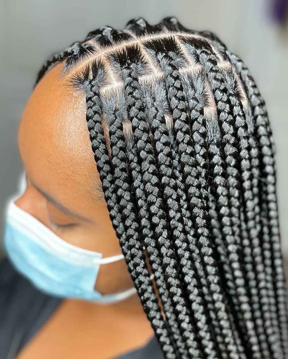 Medium Box Braids