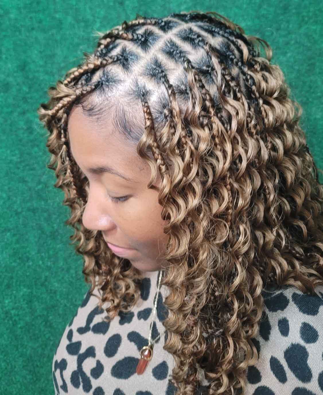 Boho Knotless Bob