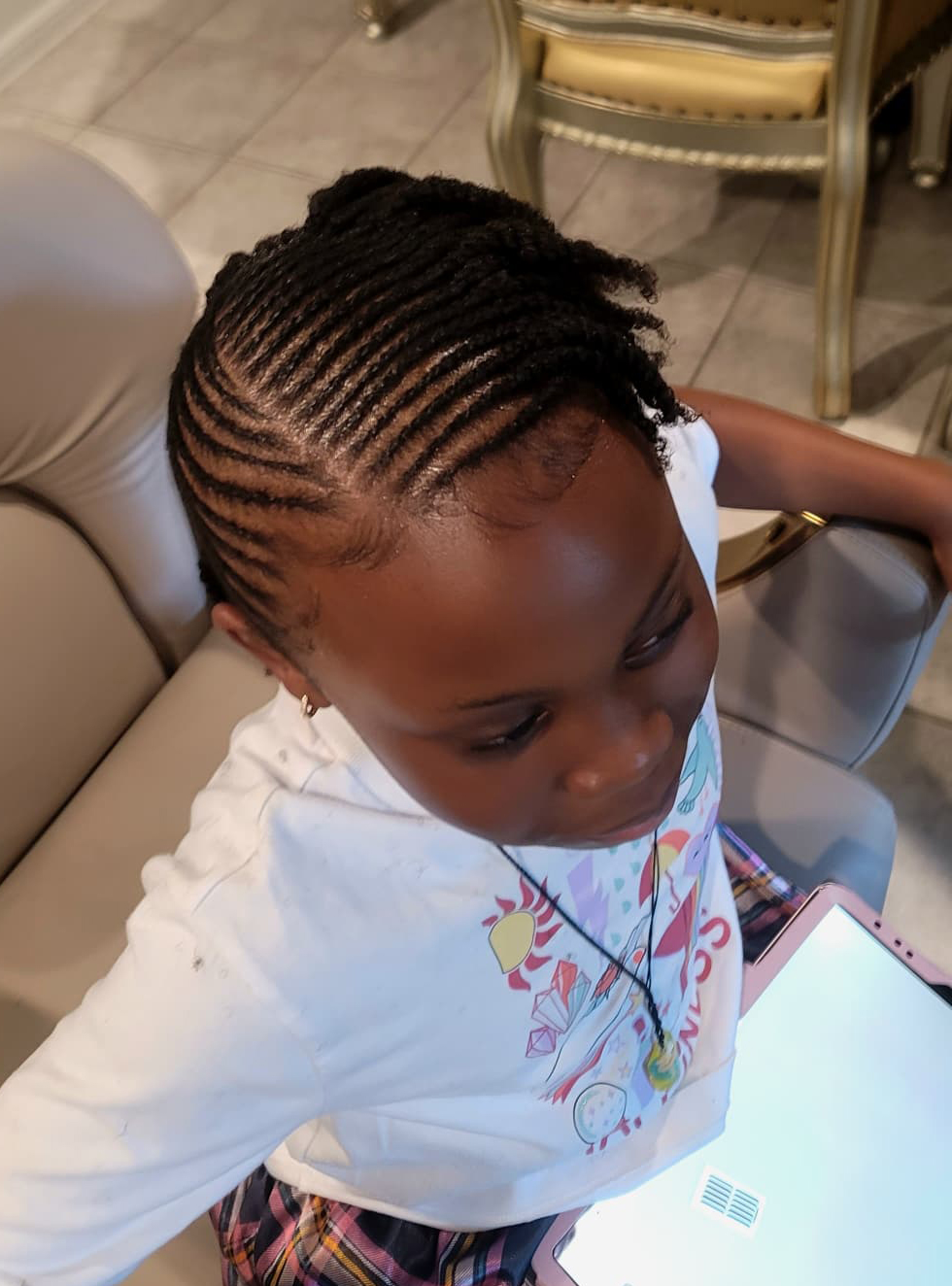 Natural  Hair Cornrows for Kids